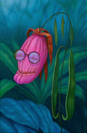 Babičko povídej, 60 x 40, ol na pl, 2024